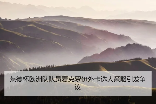 莱德杯欧洲队队员麦克罗伊外卡选人策略引发争议